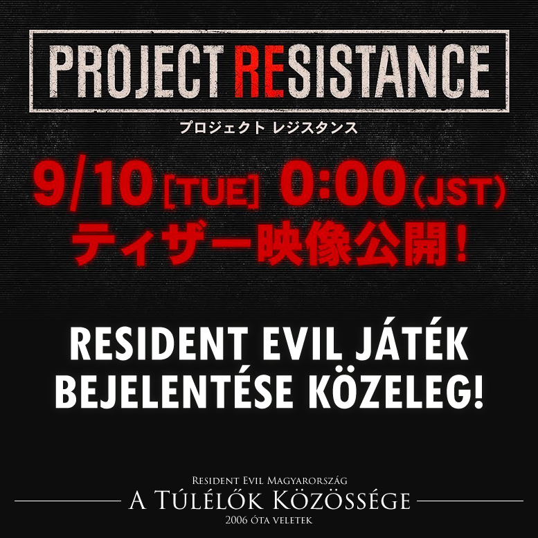 Resident Evil játék bejelentése közeleg!